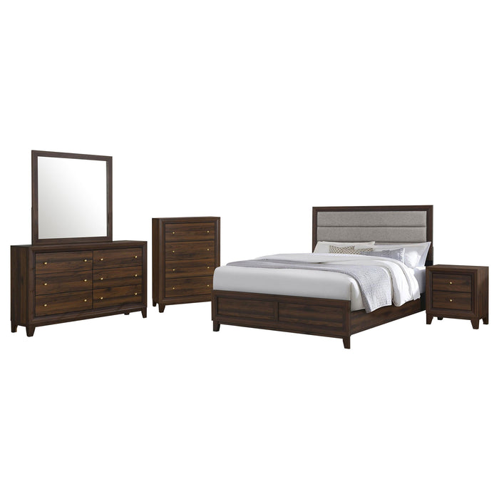 Welsley California King Bedroom Set Walnut