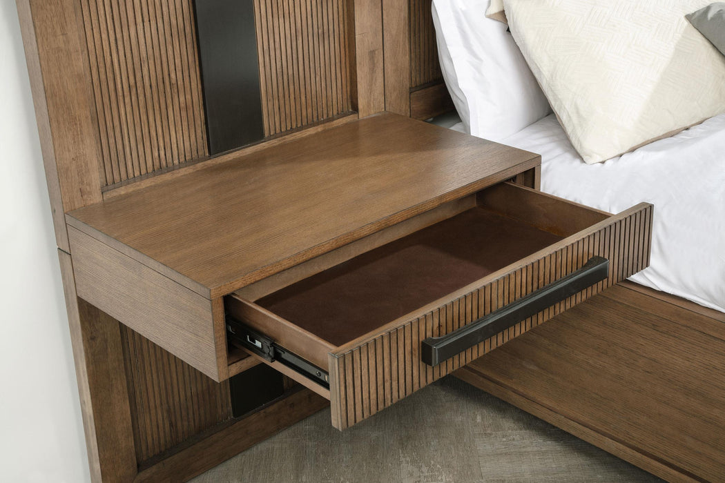 Terrace Panel Storage Bed Ash Brown