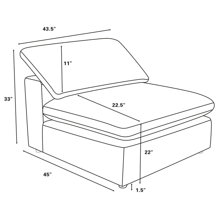 Raleigh Boucle Upholstered Modular Sectional