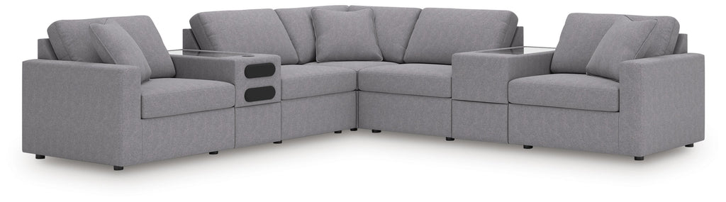 Modmax Balanced Sectional with Audio and Storage Consoles