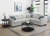 Ashford Chenille Upholstered Sleeper Sectional Sofa Greige image