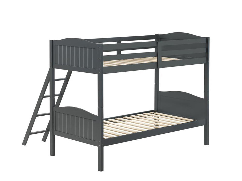 405053GRY TWIN/TWIN BUNK BED