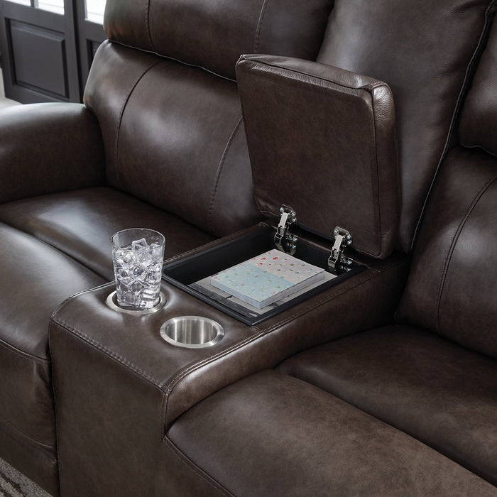 Crossplex Power Reclining Loveseat with Console
