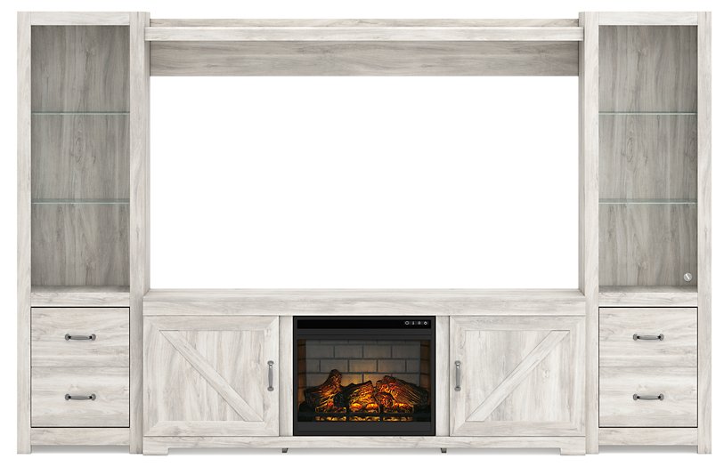 Bellaby 4-Piece Entertainment Center with Electric Fireplace