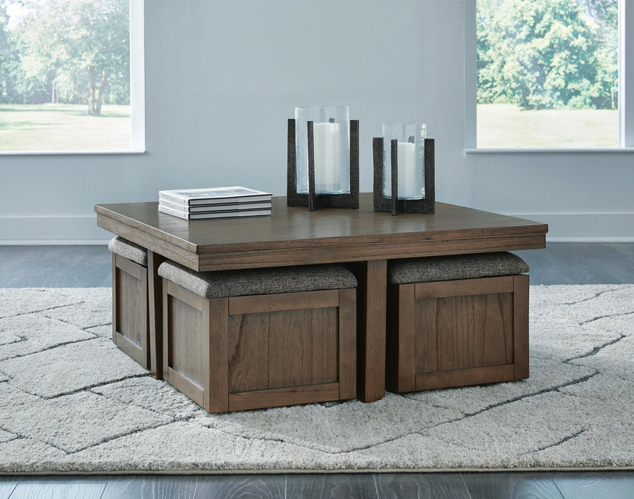 Boardernest Coffee Table with 4 Stools