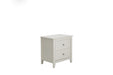 Selena Contemporary White Two Drawer Nightstand image