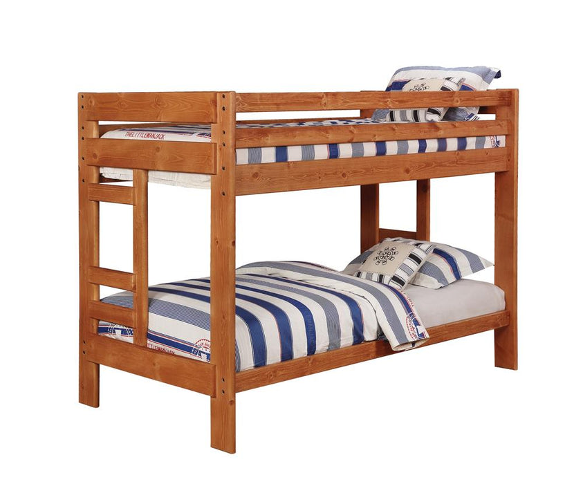 Wrangle Hill Amber Wash Twin over Twin Bunk Bed image