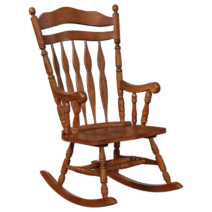 Traditional Medium Brown Rocking Chair image