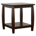 Wood Top Espresso End Table image