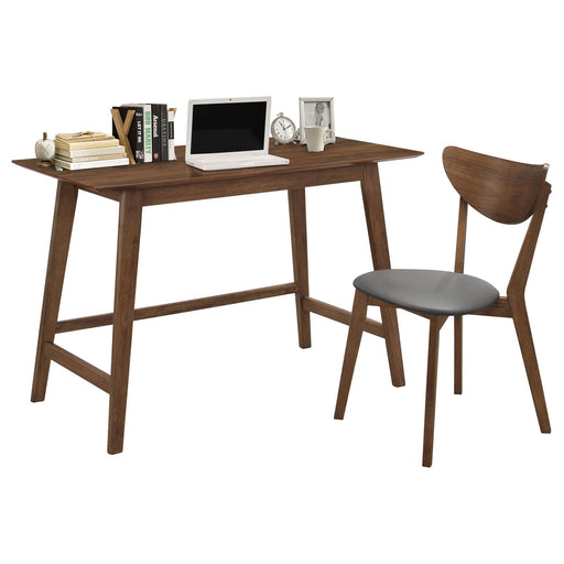 Mid Century Modern Walnut Desk and Chair Set image
