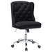 Modern Black Velvet Office Chair image