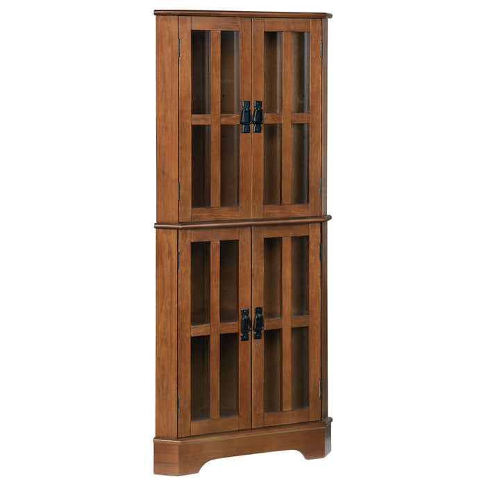 Traditional Warm Brown Curio Cabinet image