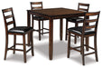 Coviar Counter Height Dining Table and Bar Stools (Set of 5) image