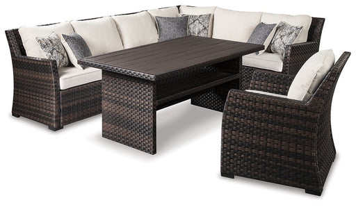 Easy Isle Easy Isle Nuvella 3 Piece Sectional with Coffee Table and Lounge Chair image
